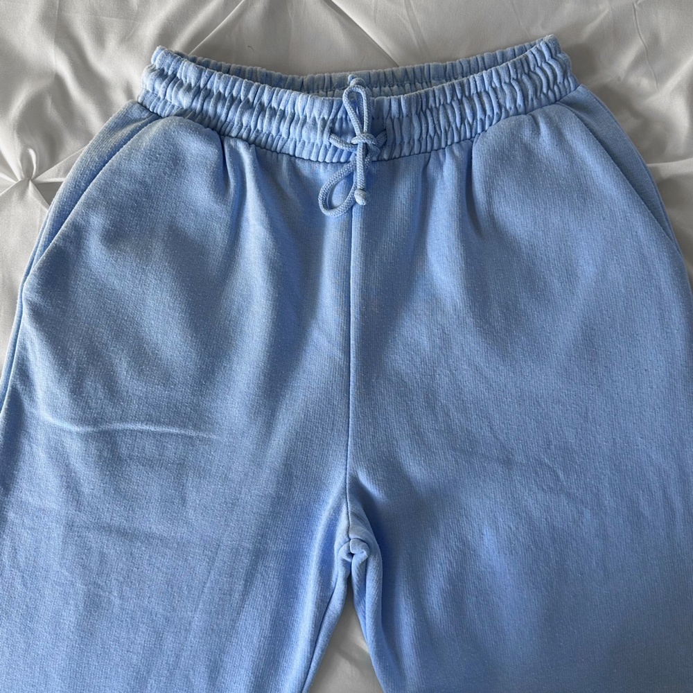 Light Blue Zara Joggers Sweatpants - Picture 4 of 9